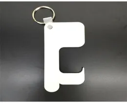 MDF 20pcs Keychain Double Sided Sublimation Blank Wooden Key chain heat press print for bag part ZX2X5659420