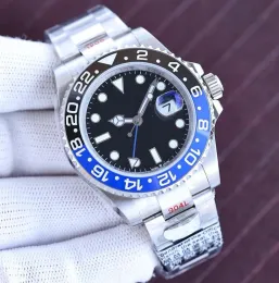 Дизайнерские мужские часы с механизмом GMT, автоматические механические часы, полностью из нержавеющей стали, светящиеся водонепроницаемые женские наручные часы montre
