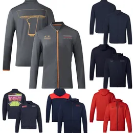 2024 F1 Takım Yarış Ceket Formül 1 Tam Zip Up Hoodie Ceketler Erkekler Yarış Sporları Winding Ceket Sonbahar Kış Sıcak Hoodies Ceket