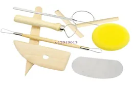 new 8pcsset Reusable Diy Pottery Tool Kit Home Handwork Clay Sculpture Ceramics Molding Drawing Tools2516021