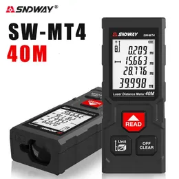 Sndway medidor de distância a laser 40m 50m 70m 100m telêmetro roleta range finder trena fita métrica ferramenta 240109
