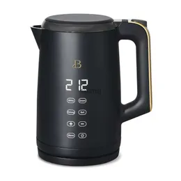 Electric Kettles Beautiful 1.7 Liter One-Touch Electric Kettle Black Sesame by Drew Barrymore YQ240109