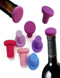 Tappi per tappi per bottiglie da 9 colori Strumenti per la conservazione della barra di famiglia Tappi per bottiglie di vino in silicone per uso alimentare Design creativo Sicuro e sano J2429801