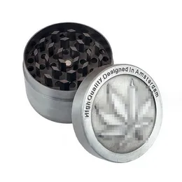 Nuovo arrivo Amsterdam Tobacco Grinder 4 parti CNC 40 mm di diametro Accessori per fumatori Smerigliatrici per erbe in lega di zinco