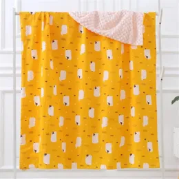 Blankets 21 Designs 2 Sizes Optional Bean Muslin Cotton Baby Sleeping Bed Blanket Swaddle Born Kids Children For Beds