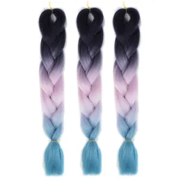 Synthetic Hair Extensions Big Braid Colorful High Temperature Fiber 100g Dirty Braids 11 55 54 Color