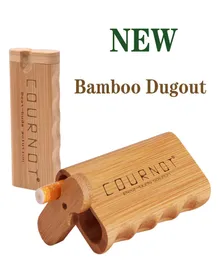 78mm Bambu Natural Dugout Cerâmica One Hitter Bat Pipe Mini Bamboo Dugout Box Smoke Hand Pipe Accessories4979017