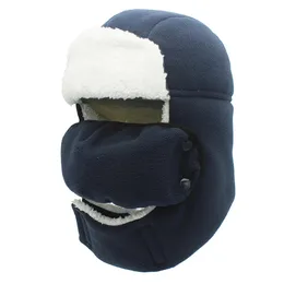 Connectyle Ragazzi Ragazze Bambini Warm y Trapper Cappello con cappuccio Foderato in Sherpa Passamontagna antivento Cappelli invernali russi con maschera 240108