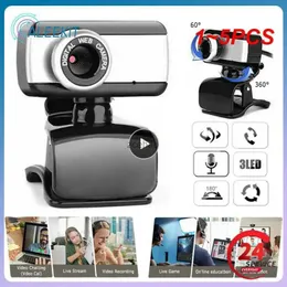 Webcams 1 ~ 5PCS 480P Webcam Zoom Webcam com microfone USB 2.0 Web Camera + microfone CMOS Sensor Driverless Webcam para desktop / laptop / PC / L240105