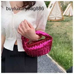 حقيبة يد جلدية حقيقية Botteg Venet Mini Jodies Candy Women's Bag Advanced Fashion Knot Dinner