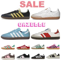 Designer Gazelle Sapatos Casuais Plataforma Negrito Rosa Brilho Pulso Mint Rosa Núcleo Preto Branco Solar Super Pop Rosa Quase Amarelo Homens Mulheres Campus Treinadores Esportes Sapatilhas