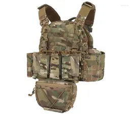 사냥 재킷 아크 카모 야외 전술 탱크 상단 열 소산 메시 안감 어깨 및 복부 튜브 퀵 릴리스 시스템