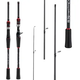 Sougayilang 4 Secties Lokken Hengel 18M 198M 21M Koolstofvezel Spinning Casting Pole voor Karper snoek Bass 240108