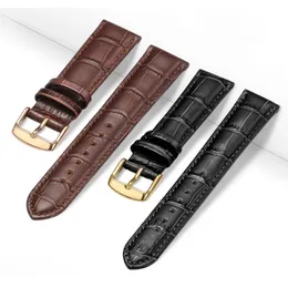 Universal Replace Leather Wather Watch Strap Watherband for Men Women 12mm 14mm 16mm 18mm 19mm 20mm 21mm 22mm Watch Band 240109
