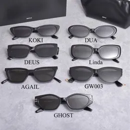 2021 Neuer Stil, kleines Gesicht, Damen-Sonnenbrille, sanfte KOKI DUA DEUS AGAIL Linda GW003 1996, Acetat, polarisierte UV400-Linse, SunGlasses274B