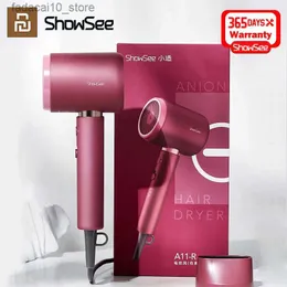 Hair Dryers Youpin Showsee Anion Hair Dryers A8 Home Air Dryer Hairdryer Blow Drier Clothes Drying Machine Professional Styler Super Salon Q240109