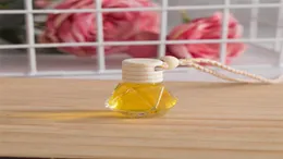 Träbil parfym tom flaska aromaterapi eterisk oljeflaska hängande luftfräschare diffusor 688 s29849002