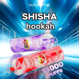 Original VAPME SHISHA hookah puff15000 12flavors 0% 2% 25ML 0.6ohm disposable vape pen Type-C charging electronic cigarettes