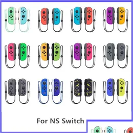 Contrôleurs de jeu Joysticks Contrôleur de manette de jeu Bluetooth sans fil pour console de commutation / manettes de jeu NS / Joy-Con avec boîte de vente au détail Drop Deliver Otoxj