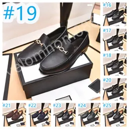 28 Style Italian Designer Designer Shoes for Men Highine Leather Office Men Shoes Oxford Classic Pointed Tee Black Solial Disual Laiders