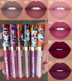 CMAADU نمط جمجمة طويل الأمد لمعان الشفاه غير اللامع ماتي مقاوم للماء أزياء Longwear Lips Makeup Products1827235