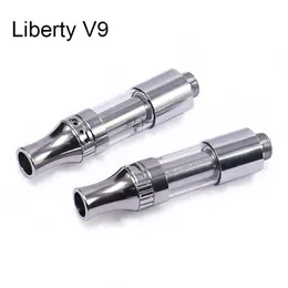 iTsuwa Amigo Liberty V9 Carts Atomizer Adjustable Airflow Glass Tank Ceramic Coil Thick Oil Atomizer 0.5ml 1.0ml fit 510 Thread Battery