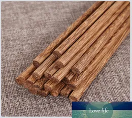 Zollor 5 pares de pauzinhos de madeira natural chinês sem laca sem cera saudável sushi arroz pauzinhos família escola el utensílios de mesa9026050