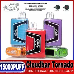 Bulut çubuğu Geerdun Boom 15000 Pufs Tek Kullanımlık E-sigara Tek Kullanımlık 20ml E-Liquid çoğu tek kullanımlık e-sıvıdan daha büyüktür ve bir puf 15k geekbar ile güçlendirilir