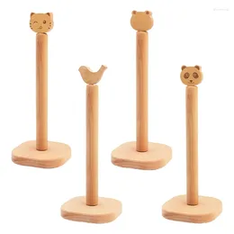 Kitchen Storage Japanese Solid Tissue Holder Toilet Roll Paper Rack Cartoon Animal For Head Vertical Towel Stand Home