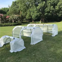 Bärbar mini växthus trädgårdsgrön husram med täcke utomhus trädgårdslager passform för planter eller trädgårdsäng 240108