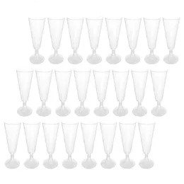 40 pçs cálice de plástico descartável champanhe óculos barra bebidas copos sobremesa taças festa cocktail suprimentos de casamento 240108