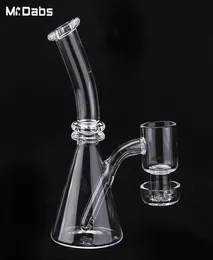 Quartz Beaker Mini Bongs Smoking Accessories with Terp Vacuum Banger Nails Water Pipe Dab Rig Online at mr dabs7093838