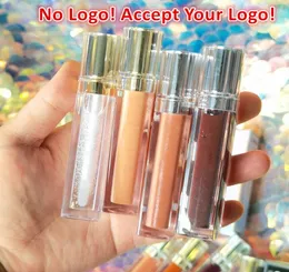 Tubo quadrato dorato Lucidalabbra Collezione labbra personalizzata Rossetto liquido opaco impermeabile a lunga durata accetta il tuo logo4633047