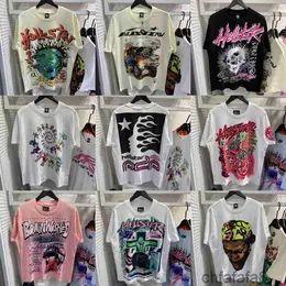 Männer T-Shirts Hellstar Shirt Kurzarm T-Shirt Damen Hochwertige Streetwear Hip Hop Hell Star Kurzer Stoff Graffiti Schriftzug Druck Vintage Locker sitzend CG 4OXC