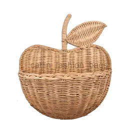 Sacos de embreagem Handmade Rattan Basket Totes Eco-Friendly Home Cute Kids Storage Picnic Bolsa Mulher Vime Mão-tecida Clutchcatlin_fashion_bags