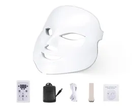 Lm003 moq 1 branco ou dourado 7 cores pdt pon led máscara facial rejuvenescimento da pele remoção de rugas elétrica antienvelhecimento casa use3121516