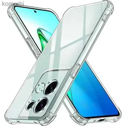 Mobiltelefonfodral Clear Case för Oppo Reno 8 5G Reno 8T 4G 8 Pro tjock stötsäker mjuk silikontelefonskydd för Reno 7 4G 8 Lite 7Z 5G 6 5G 5 Litel240110