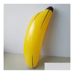 Outros suprimentos de festa festiva decoração criativa inflável grande banana 60cm explodir piscina brinquedo de água crianças crianças brinquedos de frutas sn2240 dh8ed