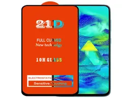 Pellicola protettiva per schermo in vetro temperato 21D con colla completa, protezione curva, protezione per pellicola protettiva, per Samsung Galaxy A10 A20 8088405