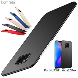 Casos de telefone celular Luxo Ultra Slim Matte Phone Case para Huawei P20 Lite Mate 20 30 40 Pro Plástico Hard PC Back Cover para Huawei P30 P40 Pro CasesL240110