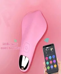 Tragbarer Schmetterlingsvibrator mit Bluetooth-APP-Fernbedienung, unsichtbarer Höschenvibrator für Frauen, Klitoris-Stimulator, Sexspielzeug Y24713345