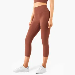 Lu Lu Pant Lemon Yoga Varm mjuk bekväm bekväm hög midja Yoga beskurna byxor tights Sexiga leggings sportkvinna fitness gym klädkvinnlig jogga