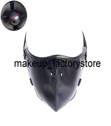 ألعاب Sex Massage Sex Black Pu Leather Head BDSM Bondage Hood Mask Gag Erotic Flirting Complay Complay Complay for Couples8413878