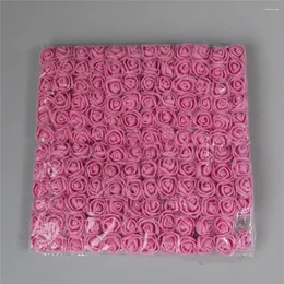 Fiori decorativi 144 pezzi 2,5 cm orsacchiotto di schiuma rosa artificiale confezione regalo fai da te matrimonio Natale decorazioni per la casa artigianali