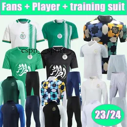 ESPNSPORT 22 23 Algieria męskie koszulki piłkarskie Algerie Mahrez Feghouli Slimani Bennacer Atal Home Awal Training Wear Fall Football Taberty krótkie mundury z krótkim rękawem