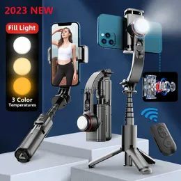 Monopiedi per selfie FGCLSY 2023 Nuovo stabilizzatore cardanico pieghevole wireless Treppiede Bluetooth Selfie Stick con monopiede con otturatore Bluetooth per YQ240110