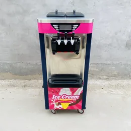 Real Fruit Snack Automated Gelato Freezer Cone Making Creme Cornet de Glace Maker Industrial Stand Vertical Continuous Hard Ice Cream Machine