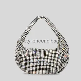 Totes, Luxus-Diamanten, Abend-Clutch-Taschen, Designer-Rhinone-Damenhandtaschen, Shinny-Party-Geldbörsen, Sier-Kristall-Mesh-Tasche 2023stylisheendibags