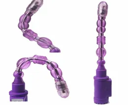 Candiway Perline Vibratori Masturbatori Amante del gioco del sesso Giocattoli del sesso anale butt plug perline erotiche Vibrazione 6 velocità Prodotti del sesso per adulti Y18102130595