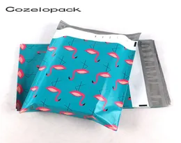 100pcs 1013 inç Poli Postalar 255x37cm Kendi Mühür Plastik Plastik Posta Zarf Torbaları Flamingo Tasarımcı Ambalaj Zarfları Y29873263